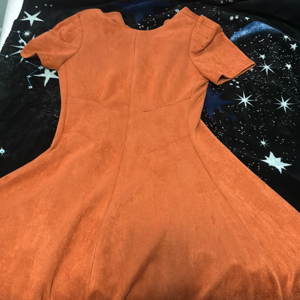 Like brand new Calvin Klein sued dress faux sued